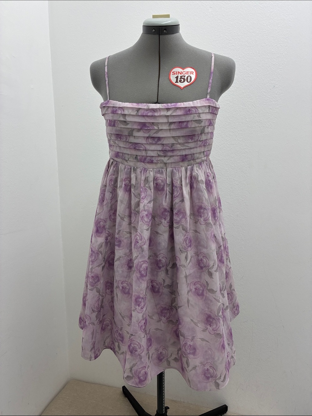 Francesca's Collections Lavender Floral Mini Dress